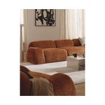 Terrakotta Teddy-Boucle Mooduldiivan (Wolke)