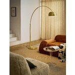Golden design floor lamp (bowie) intact