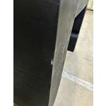 Musta muotoilu konsolipöytä kaareva (karkea muotoilu)