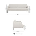 Smėlio spalvos sofa (fluente)