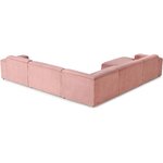 Large Pink Modular Corner Sofa (Melva)