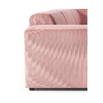 Large Pink Modular Corner Sofa (Melva)