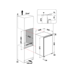 Integreeritav Külmik KSI9 VF2 (Bauknecht) Whirlpool