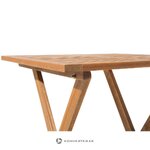 Acacia wood bistro set with fiji small imperfections