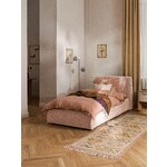 Peach-colored upholstered bed (Cloud) 90x200