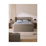 Кровать Continental серого цвета (Perla) 160x200