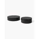 Black round coffee table (dan) whole