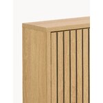 Light brown solid wood shoe cabinet (Albany)