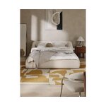 Light Beige Upholstered Bed (Sofia) 180x200