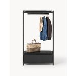 Black Solid Wood Floor Rack (Libby)
