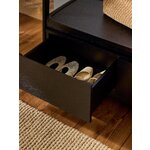 Black Solid Wood Floor Rack (Libby)