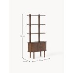 Narrow brown shelf with cabinet (calary) whole