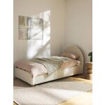Šviesiai smėlio spalvos lova (ebba) (visa, dėžutėje) 90x200