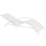 Folding beige lounge chair (gaeta)