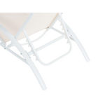 Folding beige lounge chair (gaeta)