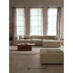 Vaaleanbeige modulaarinen kulmasohva (Sofia)