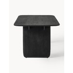 Black Solid Wood Dining Table (Kora) 260x100