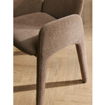 Brown Upholstered Chair (Selena)
