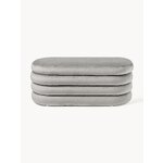 Grey Upholstered Bench Alto