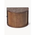 Brown wall-mounted bedside table (calary) complete