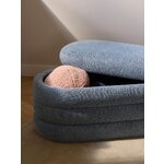 Grey Blue Upholstered Bench (Alto)