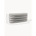 Grey Upholstered Bench Alto