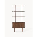 Narrow brown shelf with cabinet (calary) whole
