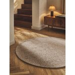 Light Beige Round Viscose Rug (Jane)D=300