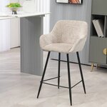 Pelēks bāra krēsls Hibis