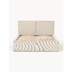 Light Beige Upholstered Bed (Dream) 140x200