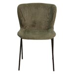 Žalias aksominis valgomojo krėslas Holden