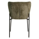 Žalias aksominis valgomojo krėslas Holden