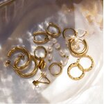 Gold earrings creolen (schmuckkollektiv) broken