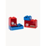 Mėlyna vaikiška daiktadėžė su stalčiumi (Lego)
