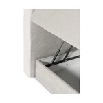 Light gray Bed (Oberon) 140x200