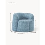 Blue Buklee Armchair (Fleur)