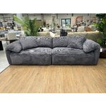 Pilka minkšta sofa (su langeliais) (visa, dėžutėje)
