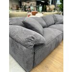 Pilka minkšta sofa (su langeliais) (visa, dėžutėje)