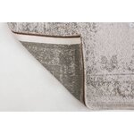 Светло-серо-коричневый ковер-медальон в винтажном стиле (луи де пуртер) 170х240 целиком