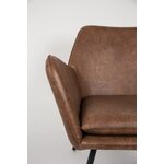 Rudas dirbtinės odos fotelis bon (bon (white label living)) su grožio trūkumu