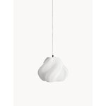 Baltas pakabinamas šviestuvas „Soft Serve“ (Crème Atelier)