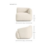 Light Beige Sofa Corner Module (Sofia)