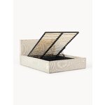 Light Beige Upholstered Bed (Dream) 140x200