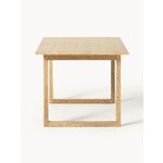 Light brown extendable dining table (calla) 90x120-160 whole