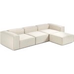 Lengva didelė modulinė sofa su pufu (Lennon) 327 cm