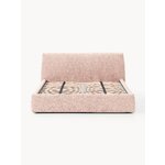 Light Pink Upholstered Bed (Cloud) 140x200