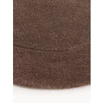 Dark Brown Special Shaped Wool Rug (Kadey) 150x230
