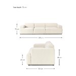 White Modular Sofa (Melva)