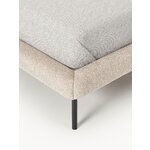 Beige Upholstered Bed (A)200x200