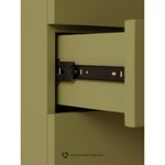 Olive Green Solid Wood Cabinet Spacious (Hkliving)